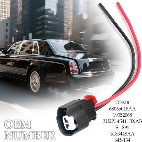 موصل ABS Sensor Front ، مستشعر سرعة ABS Mostor الموصل الأمامي متوافق مع رام جيب ، مستشعرات سرعة العجلات الخلفية تسخير الأسلاك محل OEM#68065018AA ، 19352068 in Saudi Arabia
