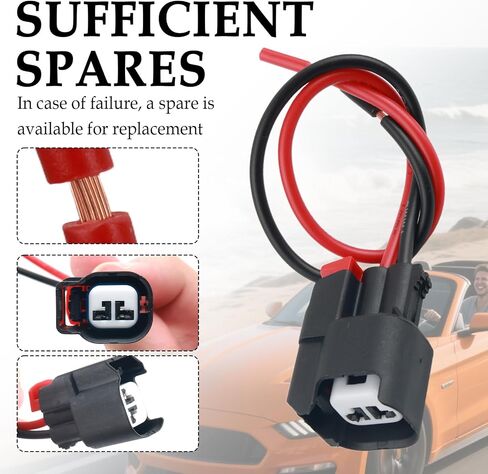 موصل ABS Sensor Front ، مستشعر سرعة ABS Mostor الموصل الأمامي متوافق مع رام جيب ، مستشعرات سرعة العجلات الخلفية تسخير الأسلاك محل OEM#68065018AA ، 19352068 in Saudi Arabia