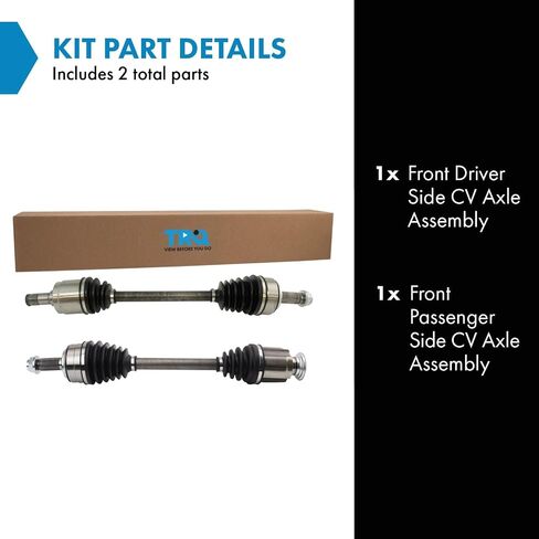 TRQ الأمامية CV Axle Rovel Set Set Set Set Set Set Set and Passenger Side مع 2010-2014 Acura TSX in Saudi Arabia