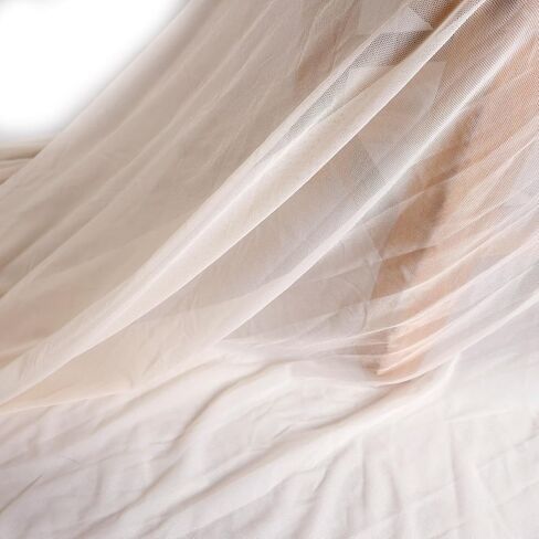 Quality Bride viel Pearls Tulle 180"x63" for Dresses Off White(Light Ivory) Tull Fabric in Kuwait