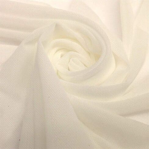 Quality Bride viel Pearls Tulle 180"x63" for Dresses Off White(Light Ivory) Tull Fabric in Kuwait
