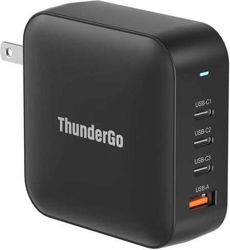100W USB C Wall Charger Fast Charging Station, 4-Ports with 3 USB-C Ports +1 USB-A Ports PD & QC 3.0 Fast Charging, Adapter for MacBook Pro/Air,iPhone 14/13/Pro/Samsung Galaxy and More in Saudi Arabia
