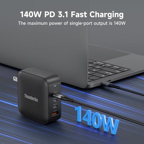 100W USB C Wall Charger Fast Charging Station, 4-Ports with 3 USB-C Ports +1 USB-A Ports PD & QC 3.0 Fast Charging, Adapter for MacBook Pro/Air,iPhone 14/13/Pro/Samsung Galaxy and More in Saudi Arabia