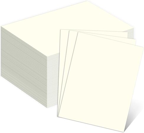 110lb White Cardstock 8.5x11, Goefun 100 Sheets Heavyweight White Card Stock 300 GSM for Invitations, Menus, Poster, DIY Card in Kuwait