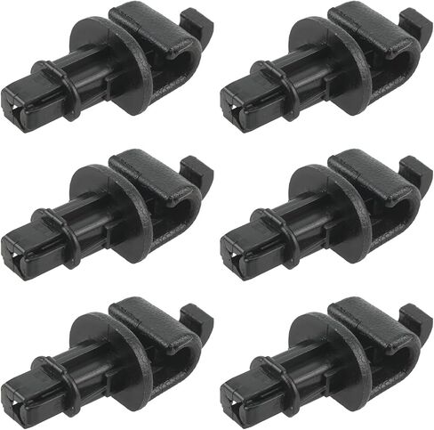 Set of 6 Sunshade Hook Clips Compatible with 2005-2010 Odyssey Sliding Door Holder 83-715-SHJ-A21ZA, 83715-SHJ-A21ZA in Saudi Arabia