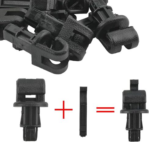 Set of 6 Sunshade Hook Clips Compatible with 2005-2010 Odyssey Sliding Door Holder 83-715-SHJ-A21ZA, 83715-SHJ-A21ZA in Saudi Arabia