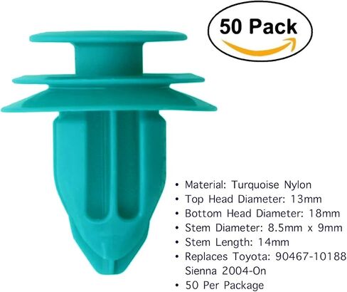 Lantee 20Pcs Door Trim Panel Retainer Clips Fit for Toyota & Fit for Lexus 90467-10188 in Saudi Arabia
