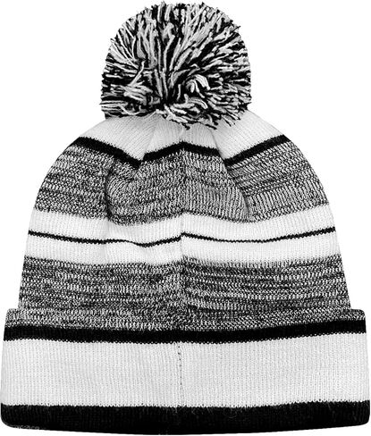 Icon Sports Officially Licensed Real Madrid Pom Beanie - Premium Soft Knit Winter Hat for Real Madrid Fans, Warm Soccer Fan Gear in Kuwait