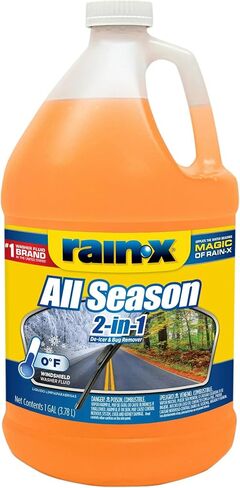Rain-X All Season 0°F 2-in-1 De-Icer & Bug Remover Windshield Washer Fluid - 1 Gallon in Saudi Arabia