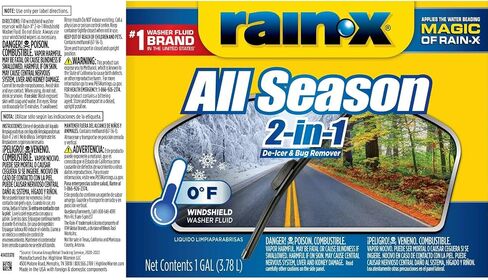 Rain-X All Season 0°F 2-in-1 De-Icer & Bug Remover Windshield Washer Fluid - 1 Gallon in Saudi Arabia