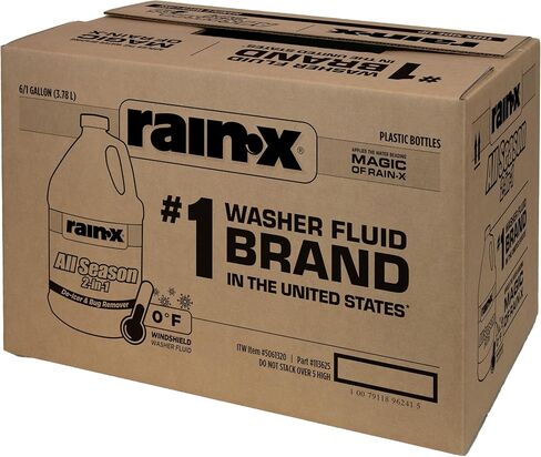 Rain-X All Season 0°F 2-in-1 De-Icer & Bug Remover Windshield Washer Fluid - 1 Gallon in Saudi Arabia