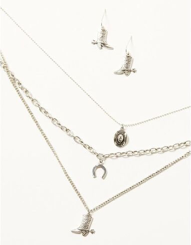 Shyanne Women's 3 Layered Jewelry Set 2 Piece - PN11437-SET One Size in Saudi Arabia