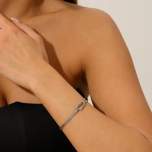 جينير 14K أساور مطلية بالذهب للنساء ، أساور الأذرع اللذيذة سلسلة الأفعى قابلة للتعديل in Kuwait