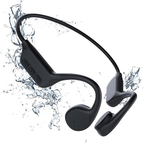 Bone Conduction Headphones for Swimming，Bluetooth 5.3 Open Ear Wireless Headphones, Built-in 8GB Storage Mp3 Player Workout Headset with Voice Assistant, IPX8 Waterproof Earphones in Saudi Arabia