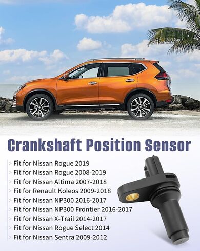 مستشعر الموضع المرفقي Crank مناسب لـ Nissan Rogue Altima NP300 Frontier X-Trail Sentra Rogue ، Fit for Renault Koleos 2009-2018 ، استبدل 23731JA00A ، 23731JA00B ، 23731JA00 in Kuwait