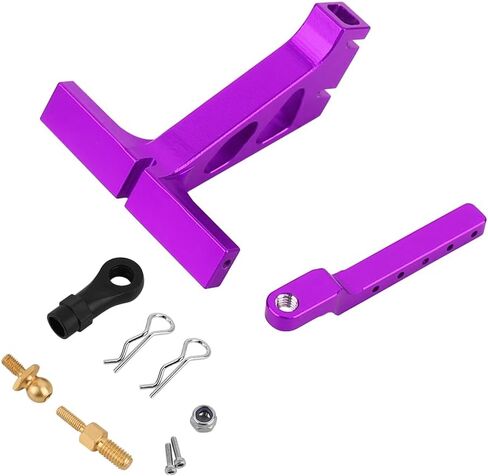 CNC Drop Hitch Receiver with Link Rod End Set for 1/24 RC Crawler SCX24 DIY Metal Upgrade Part (Gray) in Saudi Arabia