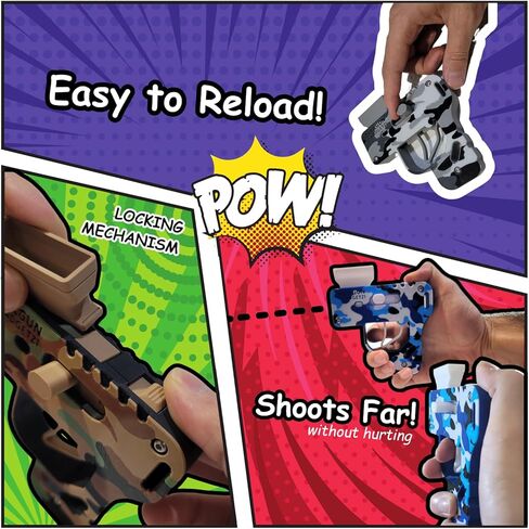 Candy Toy Gun Shooter - Wow... Shoots FAR & Fast! Loaded with Fun! 3D Printed Premium Toy Gun: Shoots Candy FAR Ships Today (Blizzard Storm) in Kuwait