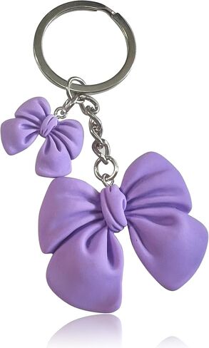 LAEKOU Cute Bow Keychain for Women, Key Chain Accessories for Car Keys, Bag Charms Backpack Purse Charm in Kuwait