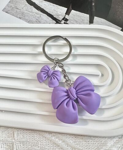 LAEKOU Cute Bow Keychain for Women, Key Chain Accessories for Car Keys, Bag Charms Backpack Purse Charm in Kuwait