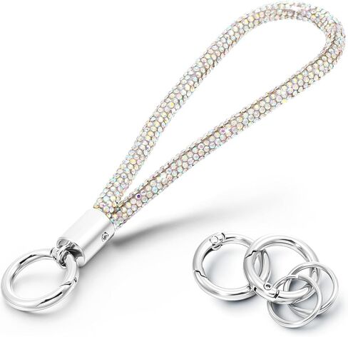 سلسلة مفاتيح الكريستال مجموعة سلسلة مفاتيح bling Rhinestone للنساء بريق مفاتيح الحامل FOB ، Keyring Rhinestone لمحفظة السيارة in Saudi Arabia