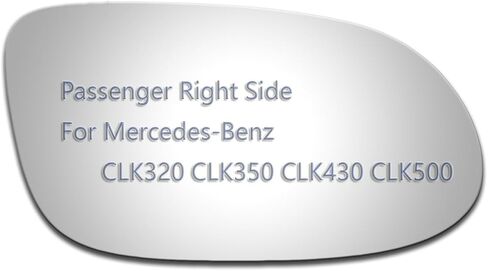 JZSUPER Side Mirror Glass fit for Mercedes Benz CLK320 CLK350 CLK550 CLK63 AMG SL500 SL55 AMG SLK230 SLK320 Dirve Left Side LH Flat Replacement Glass, Including Adhesive in Kuwait