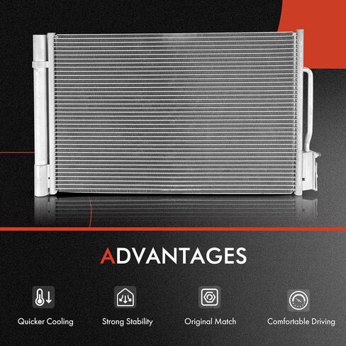 A-Premium Aluminum Radiator & AC Condenser Cooling Kit Compatible with Chevrolet Malibu 2016-2018 & Buick LaCrosse 2017-2019, 1.5L 3.6L, Automatic Transmission in Saudi Arabia