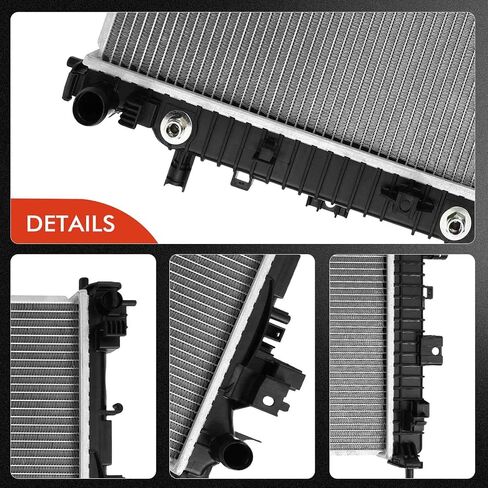 A-Premium Aluminum Radiator & AC Condenser Cooling Kit Compatible with Chevrolet Malibu 2016-2018 & Buick LaCrosse 2017-2019, 1.5L 3.6L, Automatic Transmission in Saudi Arabia