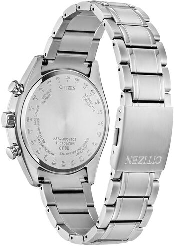 المواطن Eco-Drive Tsuki-yomi A-T Dial Super Super Titanium Watch | 43mm | BY1018-55X in Saudi Arabia