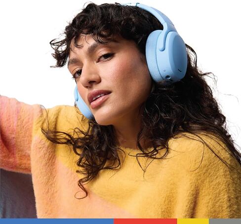 سماعات رأس سكل كاندي كراشر ANC 2 فوق الأذن تعمل بتقنية البلوتوث اللاسلكية مع خاصية إلغاء الضوضاء مع باس حسي، تحكم صوتي سكل آي كيو، بطارية 50 ساعة، ميكروفون - أسود/أسفلت in Kuwait