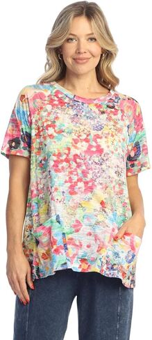 Jess & Jane Short Sleeve Burnout Tup - AJ1 in Saudi Arabia