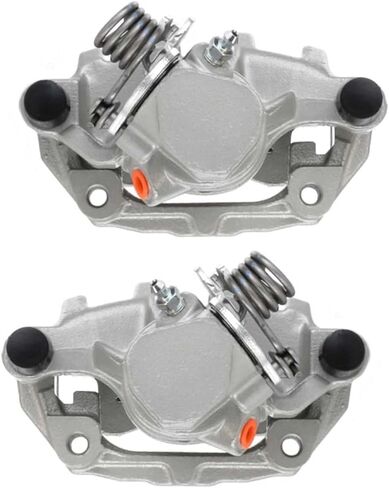 AutoShack Rear Brake Calipers Set of Assembly with Bracket Replacement for 2010-2013 Mazda. 3 Sport 2.0L FWD Driver and Passenger Side BC30240PR in Saudi Arabia