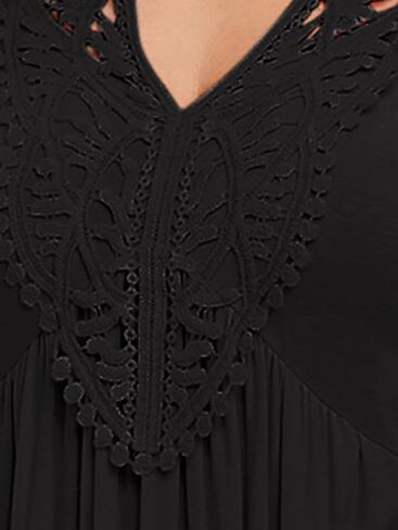ROSE GAL Rosegal Women Plus Size Cold Shoulder Top Floral Applique Ruched Draped T-Shirt Open Shoulder Tunic Top in Saudi Arabia