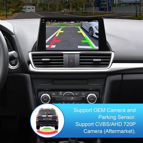 2+32G 9-inch Android 12 Car Stereo for Mazda 3 Axela 2014-2019 IPS Touchscreen Screen Car Radio with Carplay & Android Auto Support Backup Camera GPS FM Navi BT SWC in Kuwait
