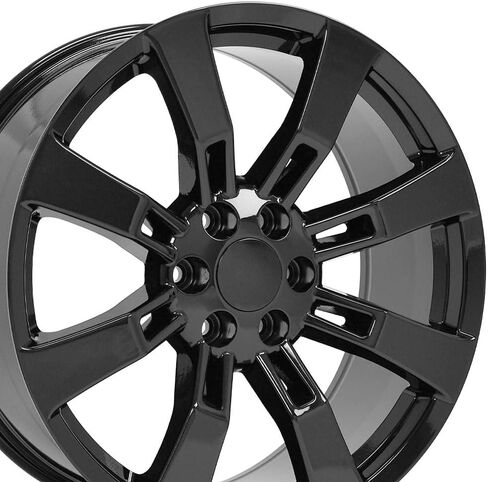 OE Wheels CA82 22 Inch Rim Fits Escalade Style 6x139.7 22x9 Gloss Black - Hollander 5409 (1) in Saudi Arabia