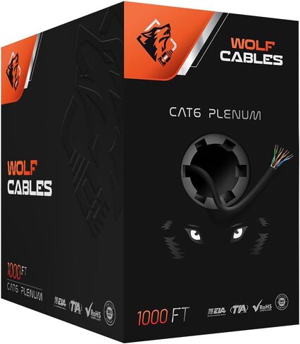 كابل إيثرنت CAT6 | أسود، 3 قدم | يو تي بي، 23AWG، 550 ميجا هرتز in Saudi Arabia
