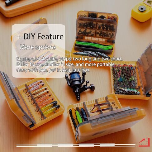 5 Pack Mini Plastic Tackle Boxes for Small Tackle Box Organizer, Ideal for Fishing Storage Containers, Kayak Fly Boxes Large in Kuwait
