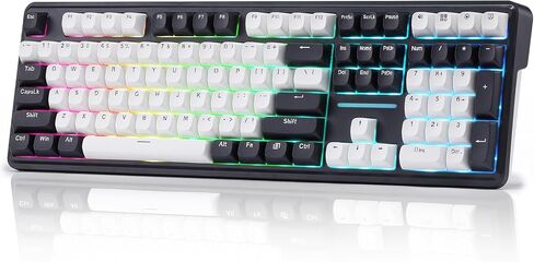 Redragon K745 PRO Wireless 108-Key Gasket RGB Gaming Keyboard, 4 Hotkeys | Extra Shortcut Keys, 0-Delay Tri-Mode, Cushioned Noise Dampening for Creamy Thocky Sound, Unfaded PBT Keycaps, PRO Software in Kuwait