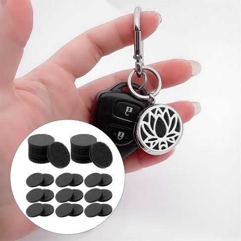 IMIKEYA 100pcs Essential Oil Diffuser Pads for Necklace and Car - Cotton Refill Pads for Aromatherapy - Compatible with Oil Diffusers and Aroma Jewelry for Home and Travel in Saudi Arabia