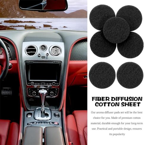 IMIKEYA 100pcs Essential Oil Diffuser Pads for Necklace and Car - Cotton Refill Pads for Aromatherapy - Compatible with Oil Diffusers and Aroma Jewelry for Home and Travel in Saudi Arabia