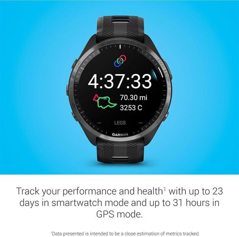 Garmin 010-02809-01 Forerunner 965 Running Smartwatch Whitestone and Powder Gray | Official USA Partner Model | Bundle with 2 YR CPS Enhanced Protection Pack in Saudi Arabia