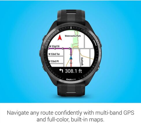 Garmin 010-02809-01 Forerunner 965 Running Smartwatch Whitestone and Powder Gray | Official USA Partner Model | Bundle with 2 YR CPS Enhanced Protection Pack in Saudi Arabia