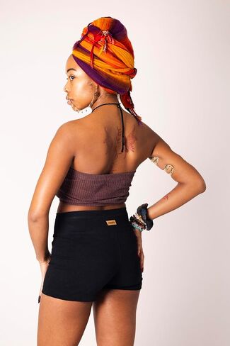 Asatre Women's Hemp Yoga Shorts, Hemp Shorts, Eco-Friendly Hemp Shorts in Kuwait
