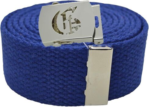 Old English Initial"G" Canvas Military Web Belt & Silver Buckle 60 Inch in Saudi Arabia