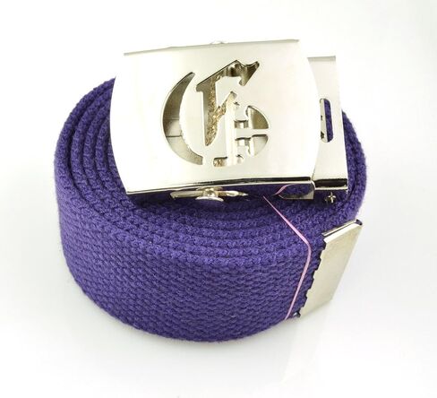 Old English Initial"G" Canvas Military Web Belt & Silver Buckle 60 Inch in Saudi Arabia