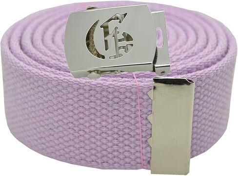 Old English Initial"G" Canvas Military Web Belt & Silver Buckle 60 Inch in Saudi Arabia