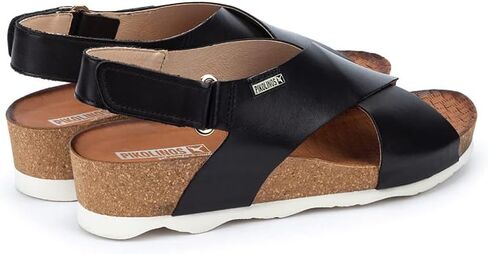 Pikolinos Wedge Sandals Leather Mahon for Woman Brandy in Kuwait