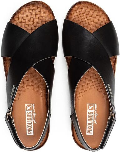 Pikolinos Wedge Sandals Leather Mahon for Woman Brandy in Kuwait