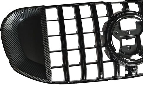 X167 Grille-شبكة ألياف الكربون لعام 2020-2023 Mercedes-Benz X167 GLS450 GLS580 أمامي شواء ث/ثقب الكاميرا الأسود in Saudi Arabia