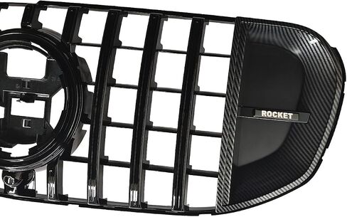 X167 Grille-شبكة ألياف الكربون لعام 2020-2023 Mercedes-Benz X167 GLS450 GLS580 أمامي شواء ث/ثقب الكاميرا الأسود in Saudi Arabia