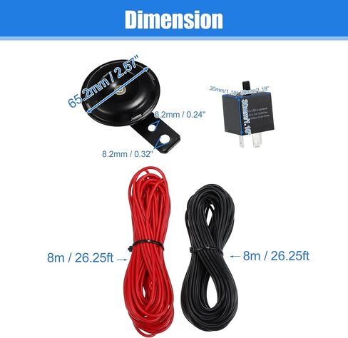 X AutoHaux 1 Set Universal UTV ATV SXS Scooter Amber Red LED Turn Signal Horn Kit مع مقابض تبديل التبديل الفلاش ترحيل الشارع القانوني in Saudi Arabia